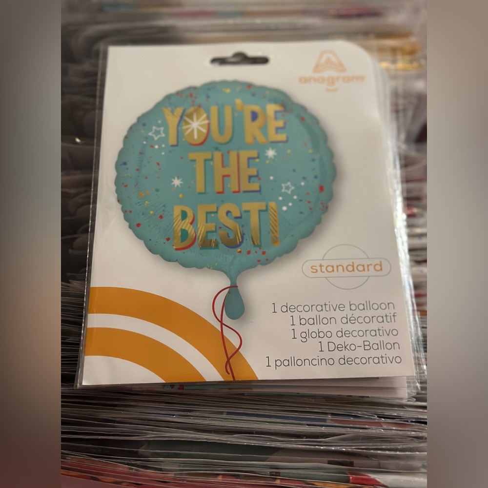 'You're the Best' Decorative Balloon - Blue